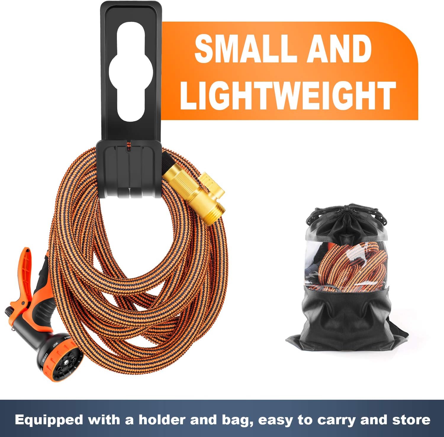 OUTZEST 50ft Expandable Garden Hose, Leakproof Lightweight Water Hose with 9 Functions Sprayer and Super Durable 3750D Fabric, Gardening Flexible Hose Pipe with Solid Brass Fittings : Garden & Outdoor