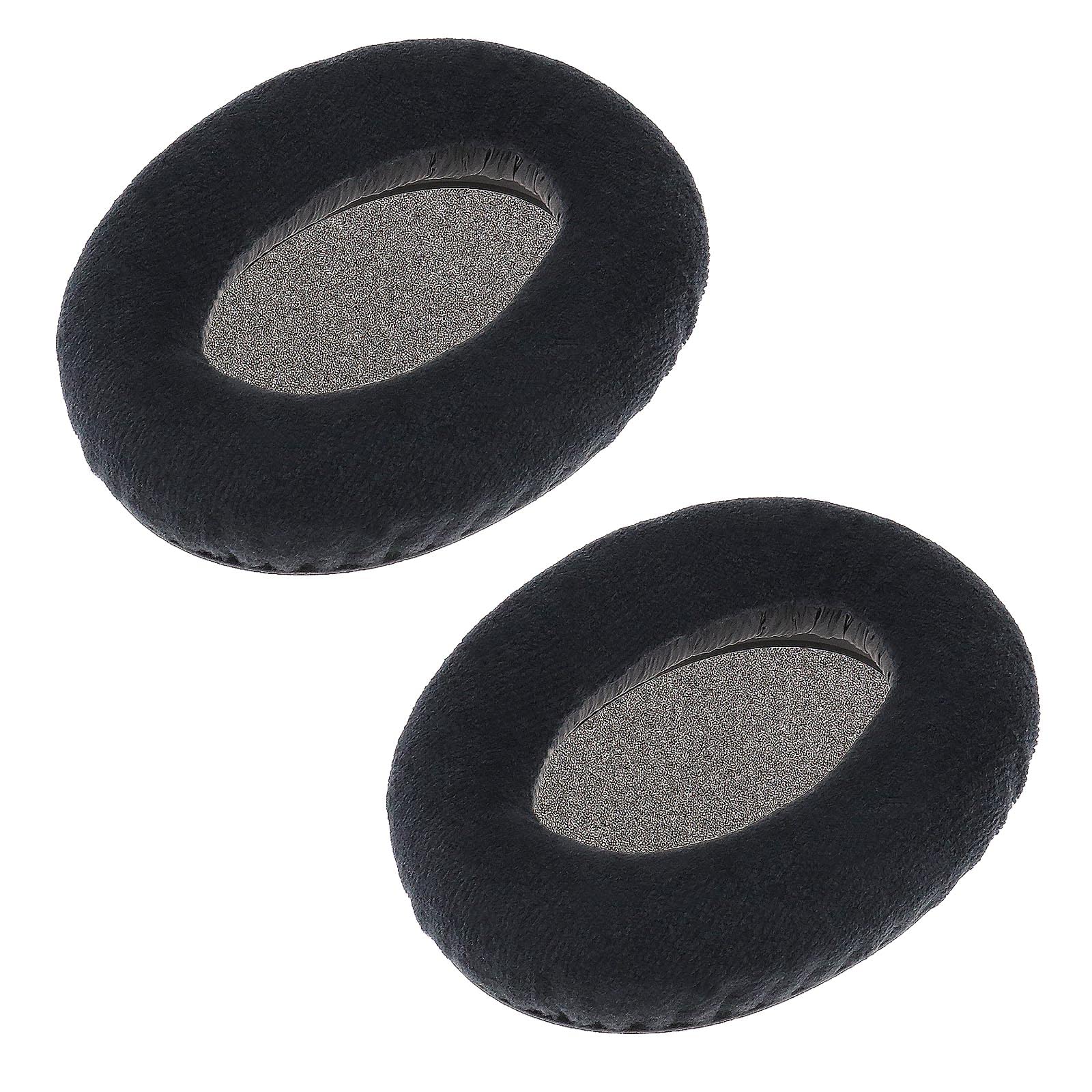 eMagTech 1 Pair Ear Pads Compatible with Sennheiser HD545 HD565 HD580 HD600 HD650 HD265 Headphones Comfort Velour Ear Cushions Headset Repair Parts Black