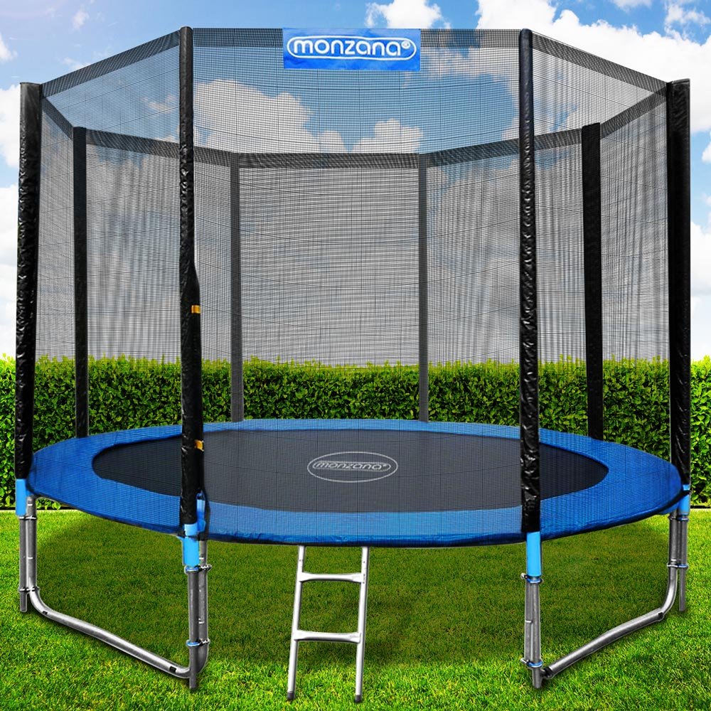 Trampolino Elastico Monzana Ø244cm Con Rete Di Sicurezza - Certificato TÜV GS Per Bambini - Foto 6