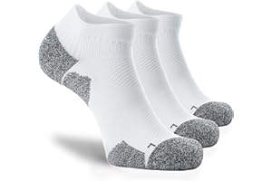 CWVLC Unisex Cushioned Compression Athletic Ankle Socks Multipack