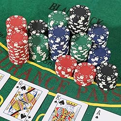 LUOBAO 11.5 Gram Casino Poker Chips for Texas