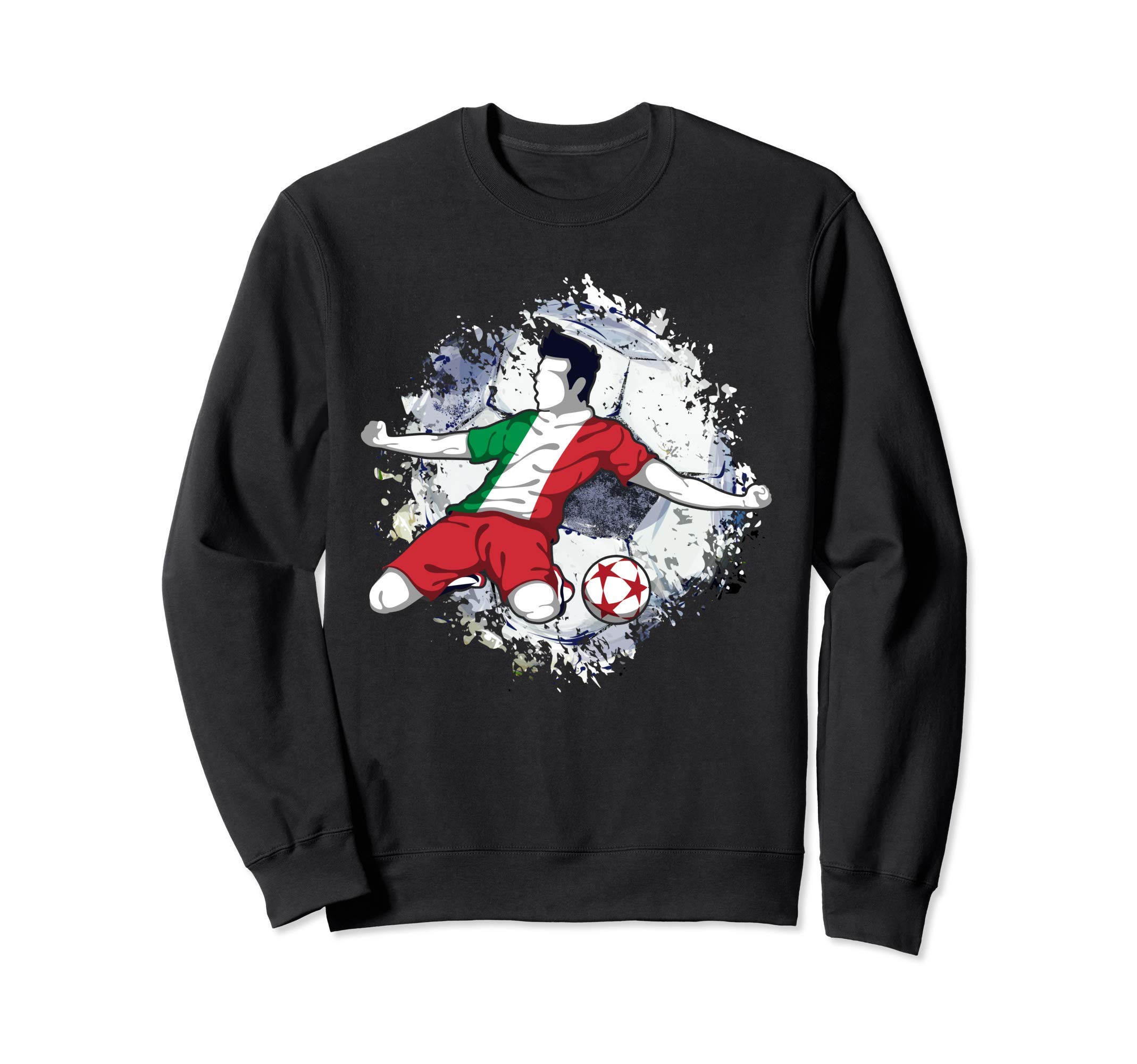 Italy Soccer Italian National Flag Proud Football Striker Sweatshirt