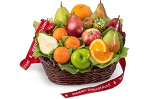 A GIFT INSIDE Golden State Fruit Merry Christmas California Bounty Fruit Gift Basket