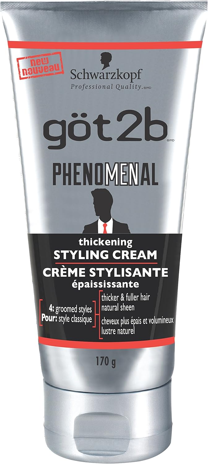 got2b Phenomenal Thickening Styling Cream for Men, 170 Grams (2000234