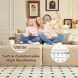 ovios 81" Oversized Sectional Double Lounge Chaise