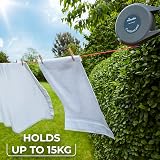 Vileda Cordomatic Retractable Washing Line 15m | Wall Mounted & Durable view 4