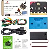 KEYESTUDIO Basic Starter Kit for BBC Micro bit V2, Graphical Programming Built-in Compass, Buttons, LED Matrix Display + Battery Holder &amp; USB Cable for Microbit