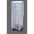 New Star Foodservice 530387 Commercial-Grade Sheet Pan/Bun Pan Rack Cover, Plastic, 20-Tier, 28" L x 23" W x 61" H, Clear