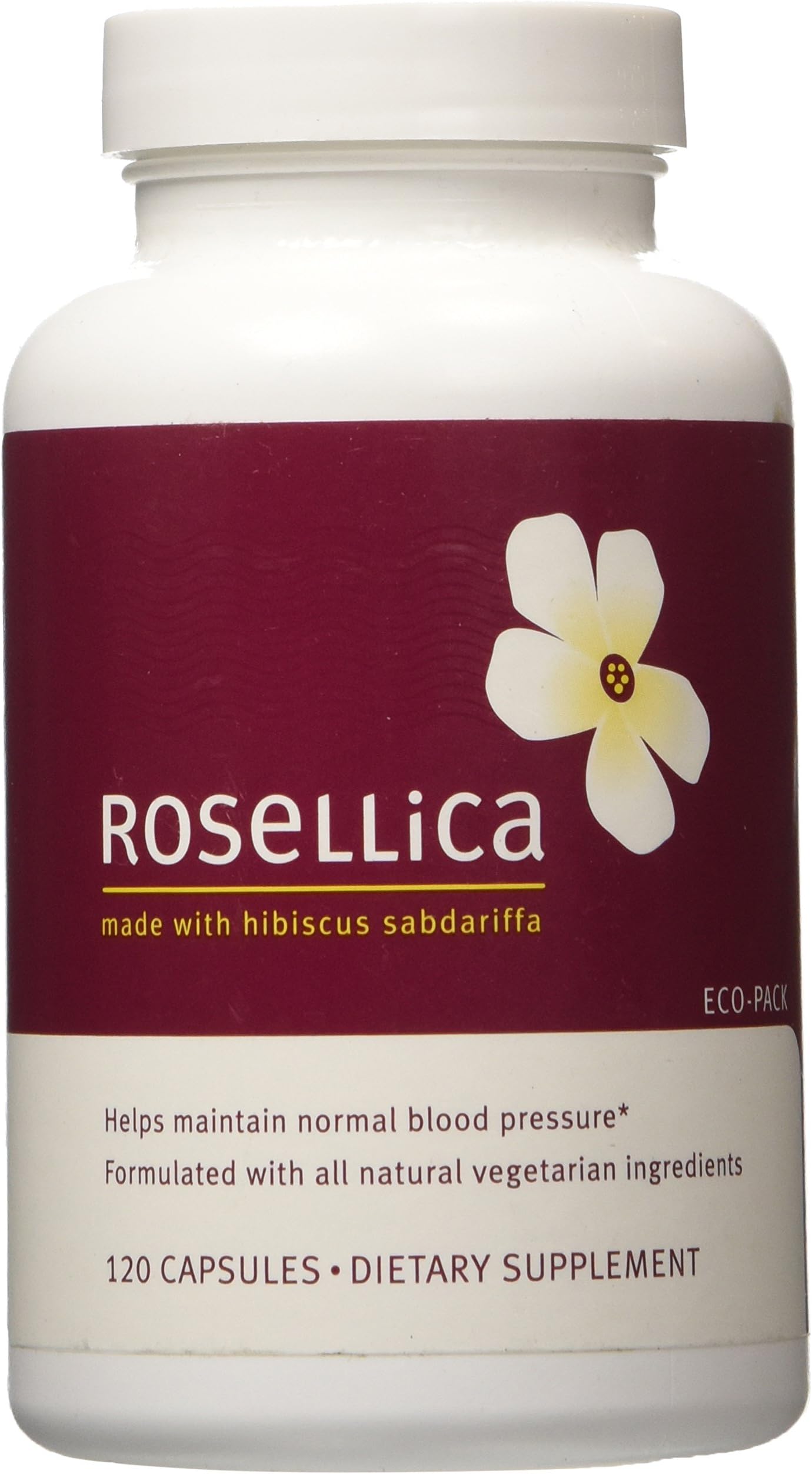 Best Blood Pressure Support - Rosellica (Eco-Pack, 120 Count) - The Original Hibiscus Capsules for Heart Health!