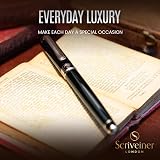 Scriveiner Black Green Rollerball Pen with Schmidt Refill and Chrome Trim view 5