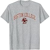 Boston College Arch Over Graphic Light Gray | BC Eagles T-Shirt