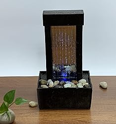 Nature's Mark 10" H Mirrored Waterfall Light Show