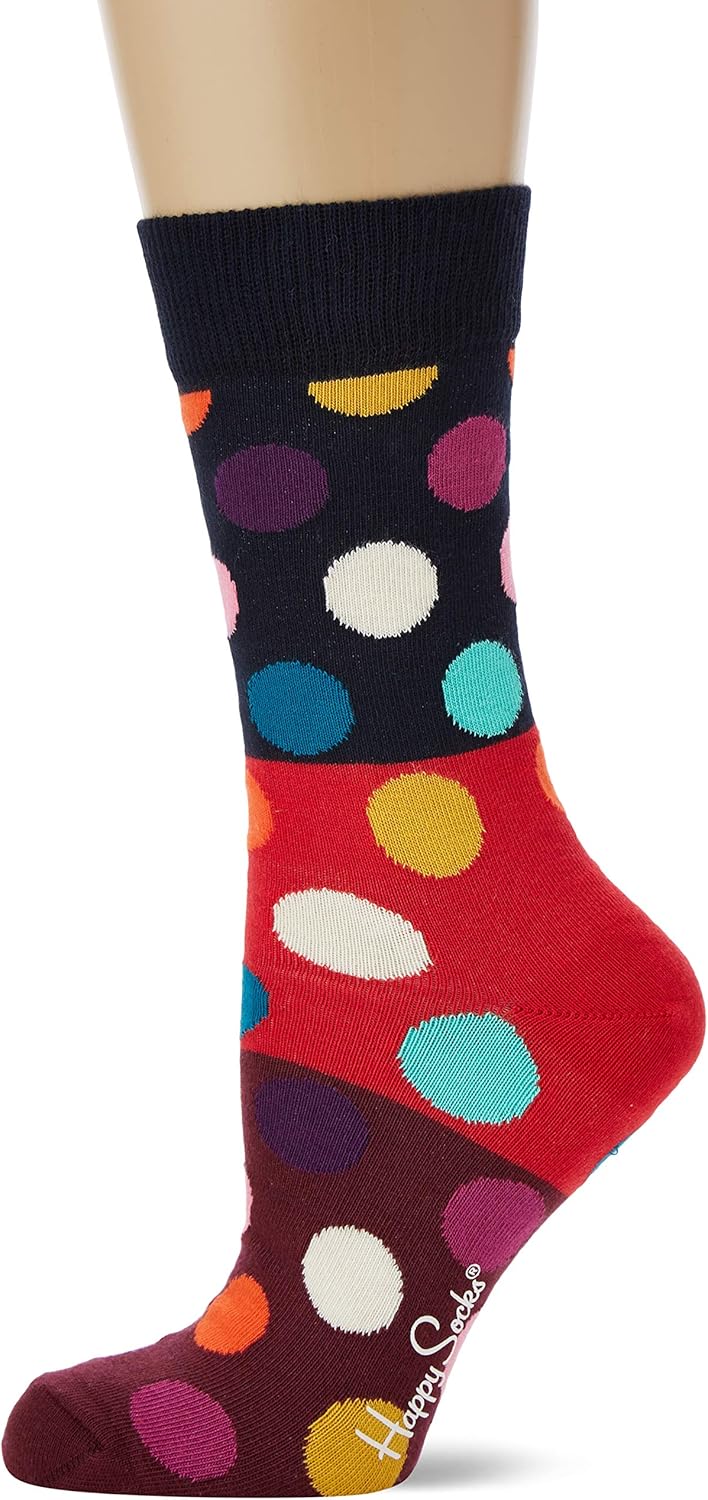 Happy Socks Women's Big Dot Block Sock, Multicolour (Multicolour 430