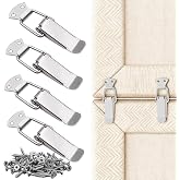 Sectional Sofa Connectors, Heavy Duty Metal Sectional Couch Connectors to Keep Couch Together, Modular Furniture Clips Hooks Brackets for Preventing Sliding &amp; Separation (4 Pcs with 20 Screws)