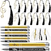 15 Sets Music Party Favors Include 15 Where Words Fail Speaks Music Pens 15 Metal Musical Symbols Bookmark with Tassels Musical Choir Prizes Gifts Piano Teacher Gift for Artists Office Supplies