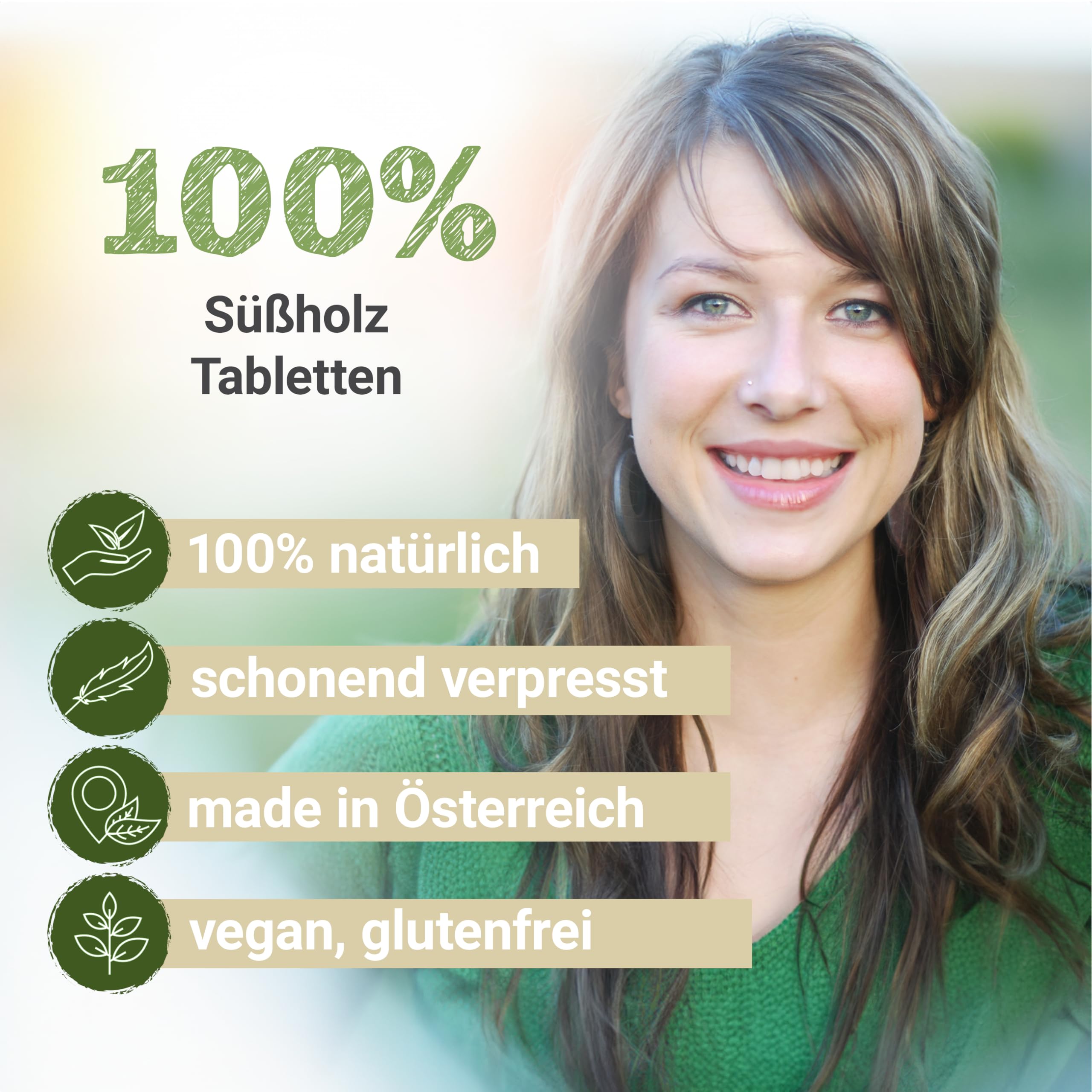 Süßholz Tabletten à 450mg Wirkstoff (Glycyrrhiza glabra, Süßholzwurzel), Premium Qualität, Hergestellt in Österreich, Tabletten statt Kapseln, Vegan 2