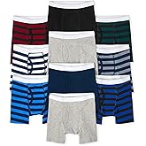 The Children's Place boys Cotton Boxer Briefs Underwear Variety 10-pack