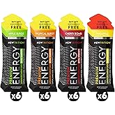 NewTrition® Extra Strength Energy Shots 1.7 fl oz - 250mg Caffeine with B Vitamins & Amino Acids, Sugar-Free Zero Calorie Vitamin Energy Drink for Focus & Endurance (Pack of 24, 4 Flavors - Mixed 2)