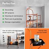 VonHaus Mobile Work Platform Portable Scaffold with Wheels 225kg Capacity view 5