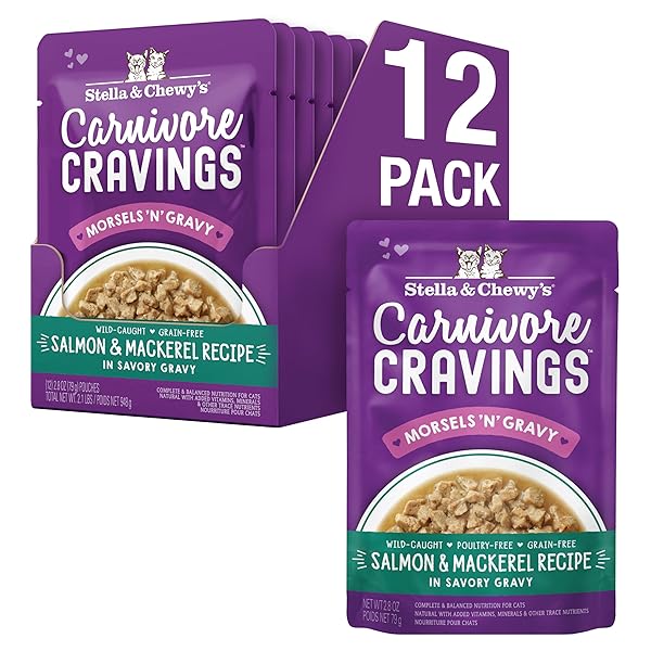 STELLA & CHEWY’S CARNIVORE CRAVINGS WET CAT FOOD...