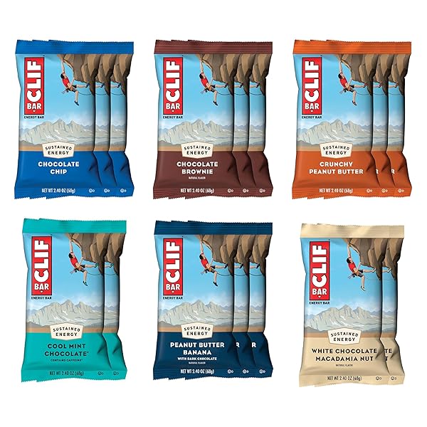 CLIF BAR – VARIETY PACK – 6 FLAVORS...