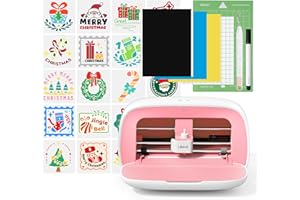 Likcut Vinyl Cutter Machine, Upgrade Cutting Machine Glee S501 for DIY Joy, Portable Smart Cutting Tool for Crafter, Sticker Decal Maker Printing for Family & School Fun Projects and Decorations, Pink