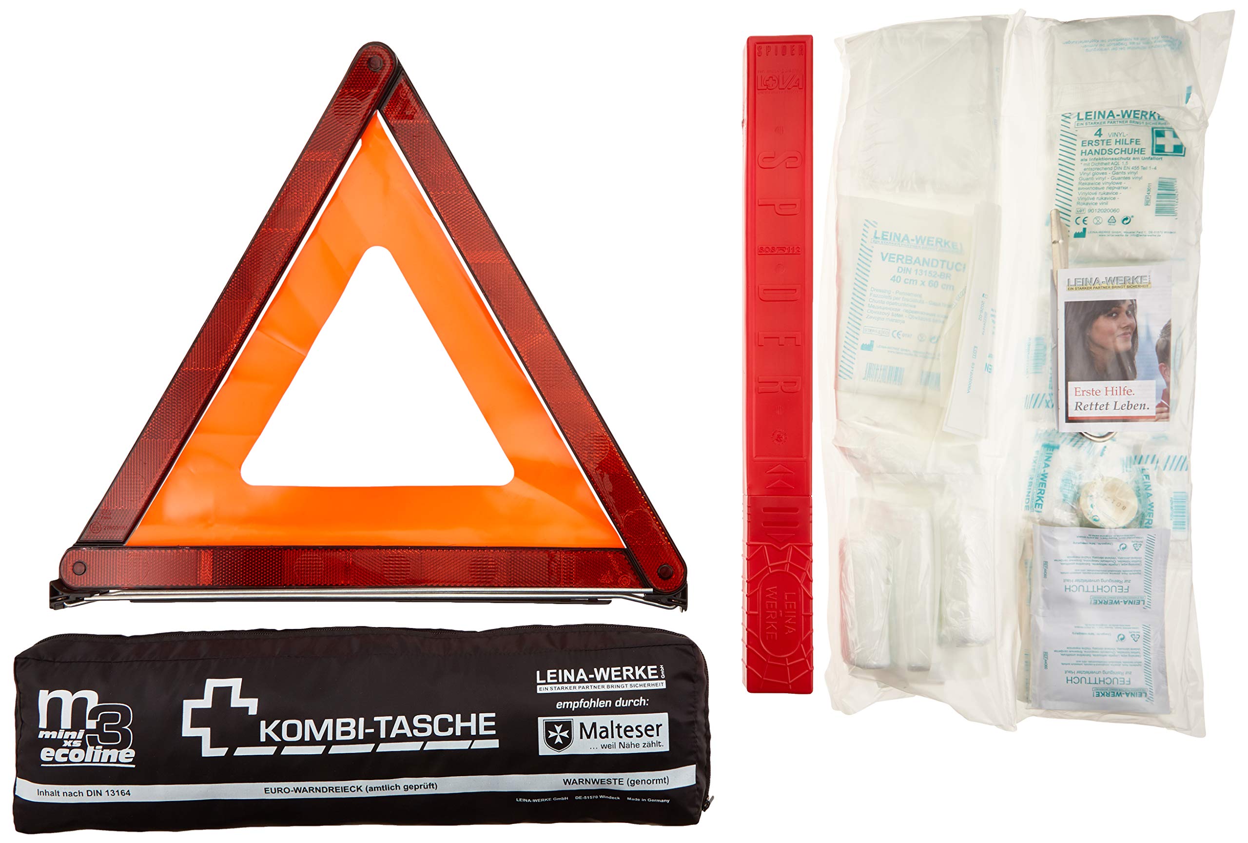 Leina 14086 Mini-Combi Bag M3 Ecoline with Velcro, XS, Black/White