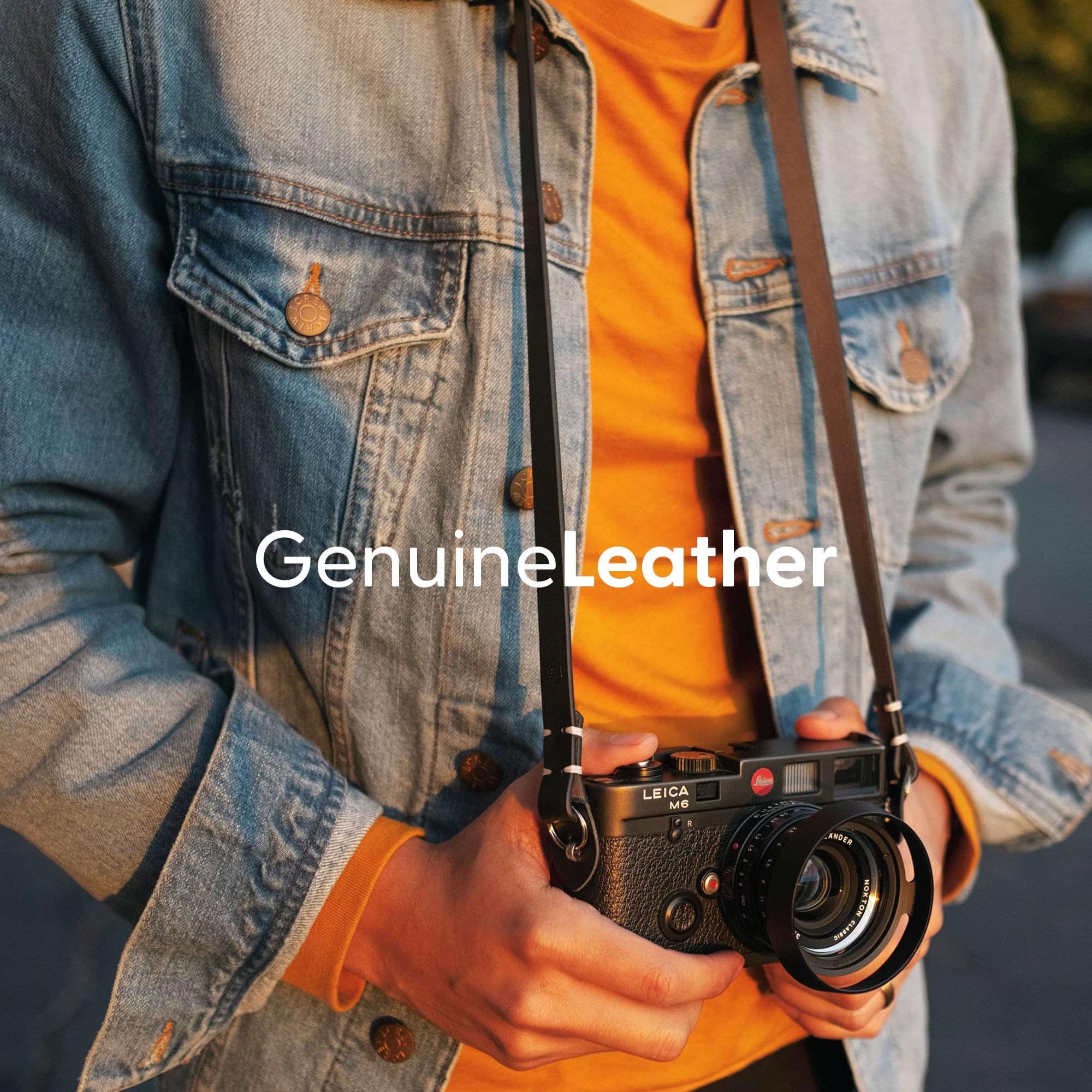 Evergreen Leather Camera Strap – Split Ring, 28
