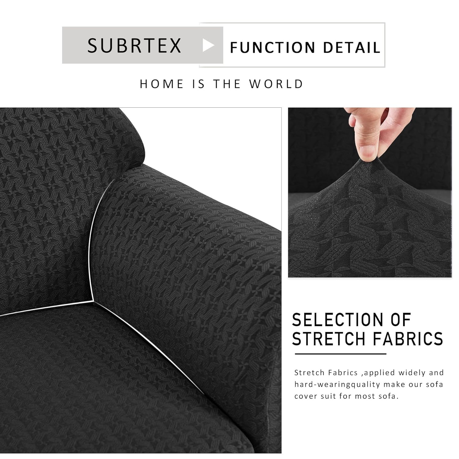 Sofa, Cream sofa covers 99 Subrtex 2Piece Print Jacquard Spandex Fabric Stretch Sofa Slipcovers