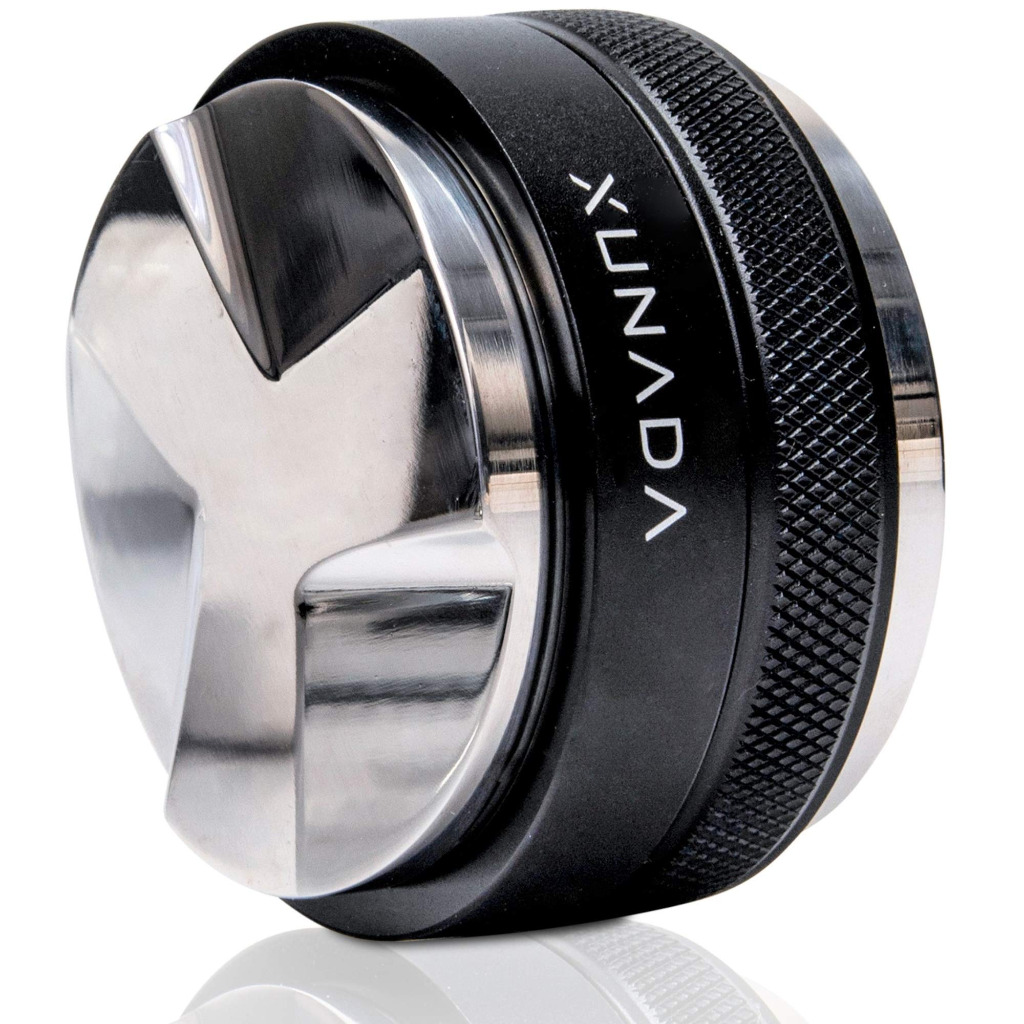 XUNADA 53.3mm Coffee Distributor & Tamper, Works with Breville and Sage 54mm Portafilters, Espresso Hand Tampers, 2-in-1 Adjustable Espresso Distribution Leveler & Tamping Tool