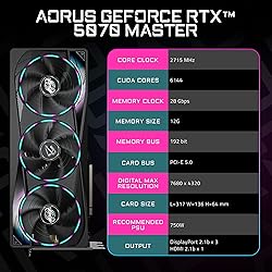 GIGABYTE AORUS GeForce RTX 5070 Master 12G Graphics