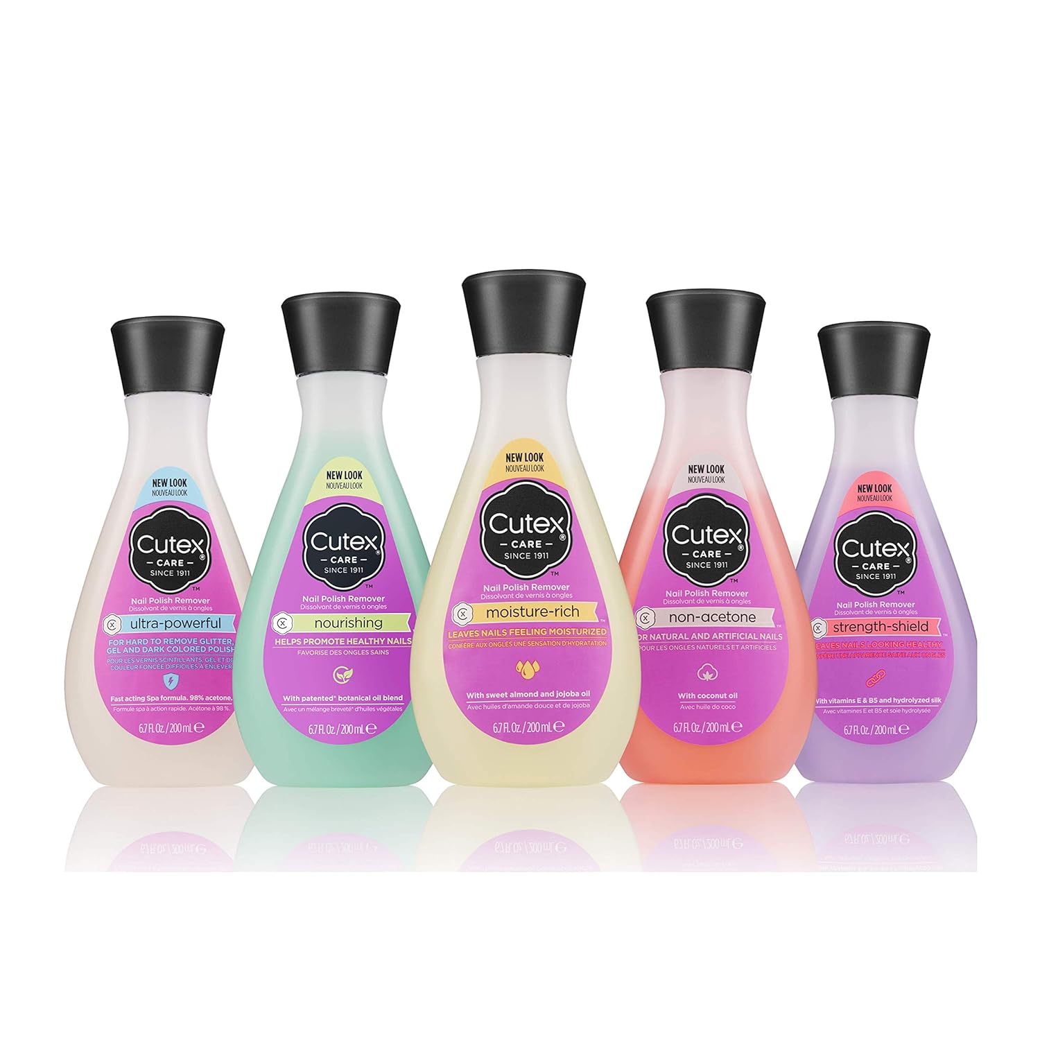 Cutex Ultra-Powerful Nail Polish Remover for Gel, Glitter, and Dark Colored Paints, Paraben Free, 6.76 fl oz : Beauty