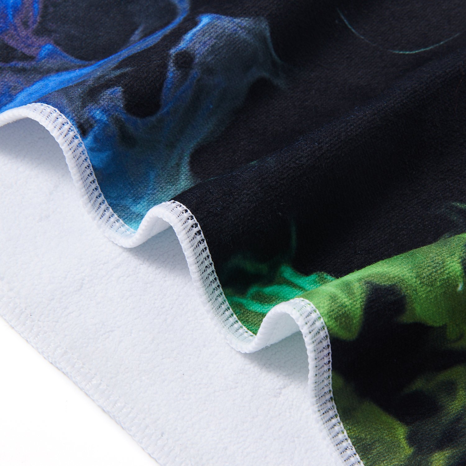 TUONROAD Womens Personalized Beach Towel Nebula Red Blue Black Green Yellow Travel Towel Comfy Compact Luxury Tower 30\