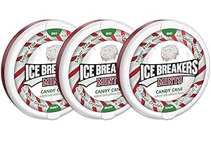 Ice Breakers Sugar Free Candy Cane Mints by Snackivore, (3 count)