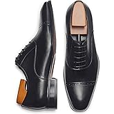 ALIPASINM Men's Oxford Formal Comfortable Dress Shoes Genuine Leathers