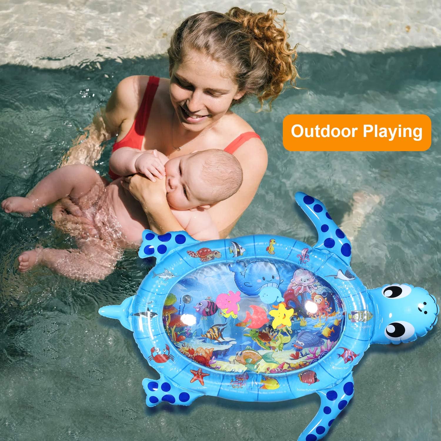 Yosemy Tapis Deau Gonflable Pour Bebe Tapis De Jeu Gonfler Coussin Gonflable De Rempli Deau Amusement Dactivite Denfant Aider Developper Les Competences Cognitives Tortue Eveil Et Jouets Bebe Puericulture Eng Bouldermicrofinance Org