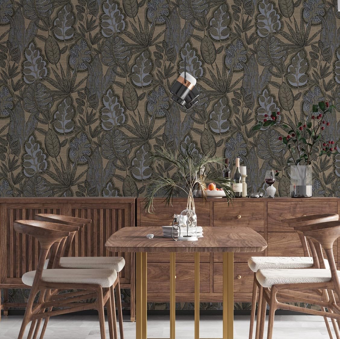 Livingwalls Famous Garden 393465 Non-Woven Wallpaper Grey Beige Brown 10.05 m x 0.53 m Made in Germany