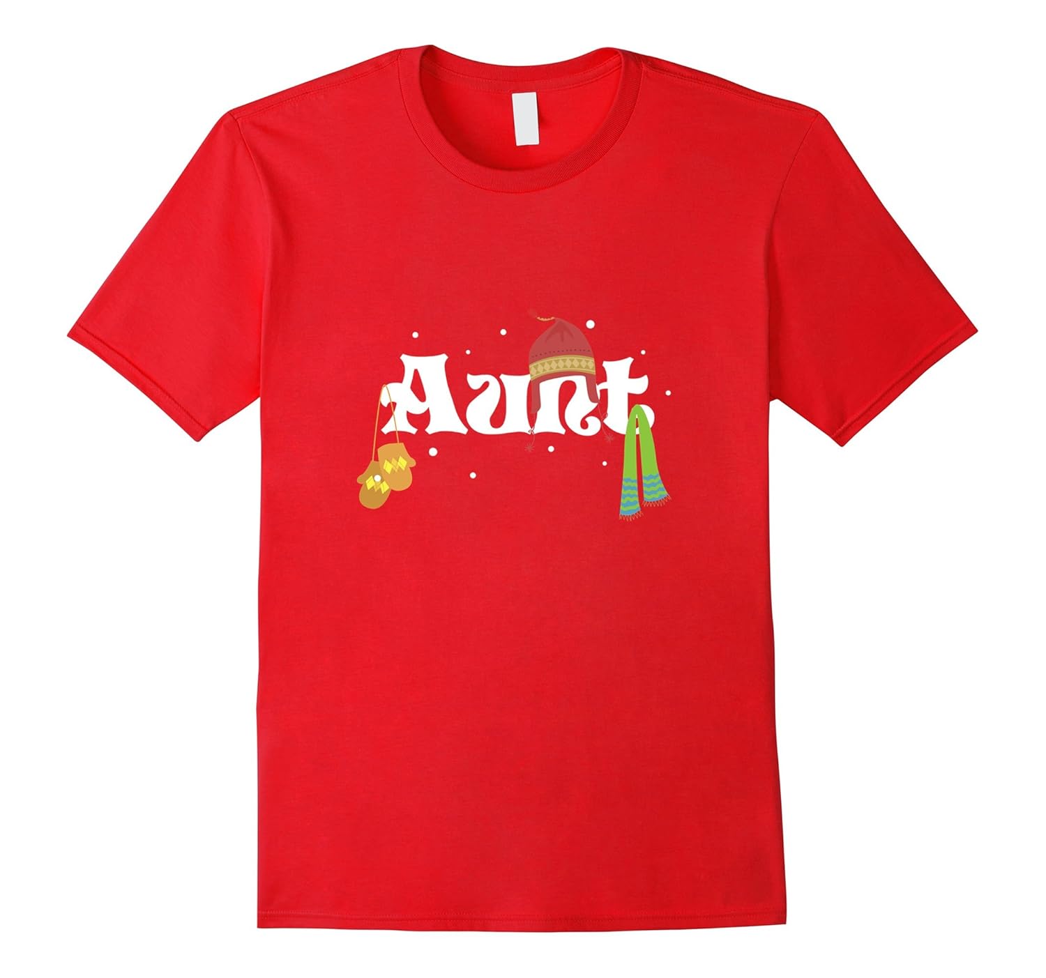 Aunt Christmas T-Shirt Family Matching Holiday PJ Tops-ANZ