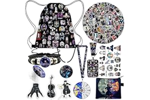 WUYKKOT Wednesday Addams Gifts for Girls, Wednesday Addams Merchandise Gifts Set for Wednesday Addams Birthday Party Supplies
