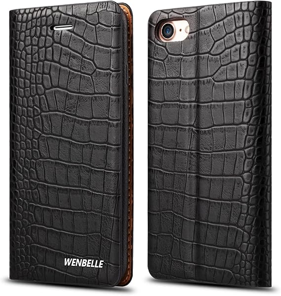 For iPhone 7 Case / iPhone 8 Case，WenBelle Fit,Stand Feature,Premium Soft PU Leather