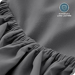 Bare Home Fitted Bottom Sheet Queen Size - Premium