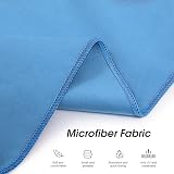 MOKANI Changing Robe Towel Poncho with Hood Blue Microfiber Quick Dry view 5