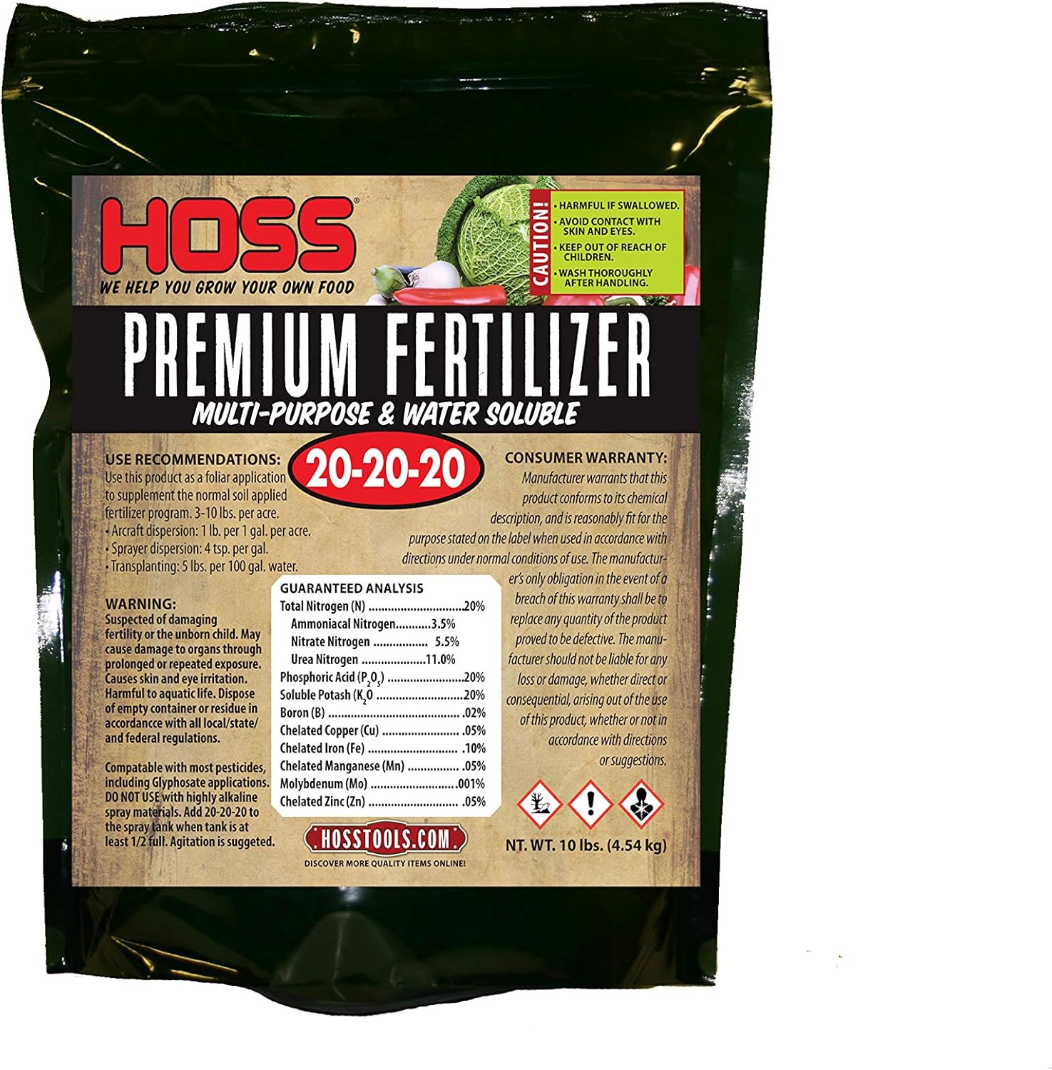 Amazon Com 20 20 20 Premium All Purpose Garden Fertilizer 10 Lb Bag Garden Outdoor