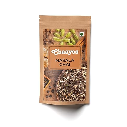 Chaayos Masala Tea-Premium Chai Patti with 100% Natural Spices-100g [50 Cups]