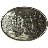 Nocona Men's Oval Bear Buckle