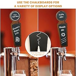 Beer Tap Handle Set of 2 - Magnetic Chalkboard Beer