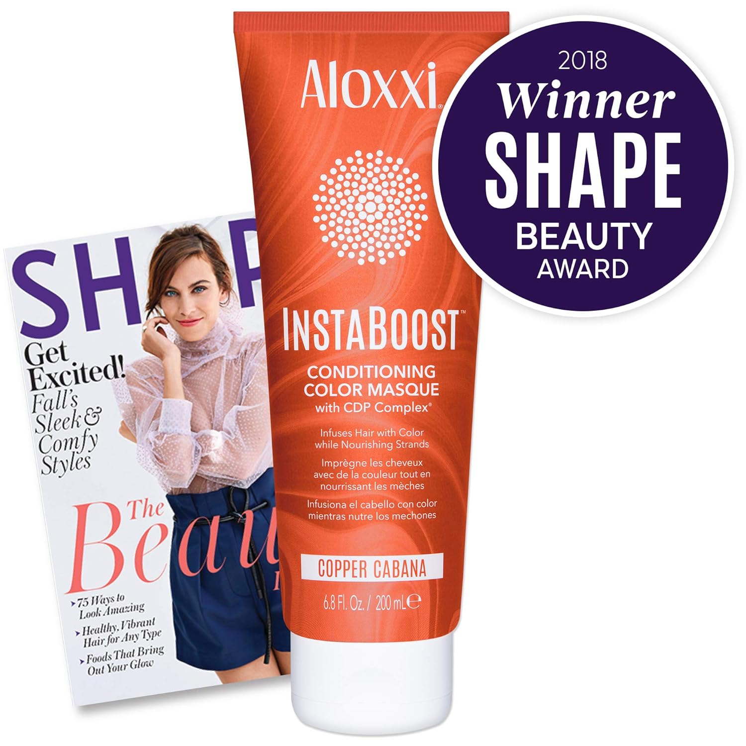 ALOXXI InstaBoost PLATIUM Color Depositing Conditioner Mask – Instant Temporary Hair Color Dye - Hair Color Masque for Deep Conditioning (Strictly Platinum), 6.8 Fl Oz: Premium Beauty