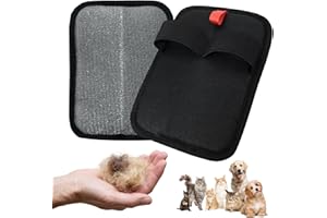 GLOBALCOM Pet Hair Remover, Reusable Electrostatic Pet Hair Remover Gloves – Double-Sided Grooming & Deshedding Gloves for Cats & Dogs, Pet Fur Removal for Furniture, Carpet, Couch -1 PCS