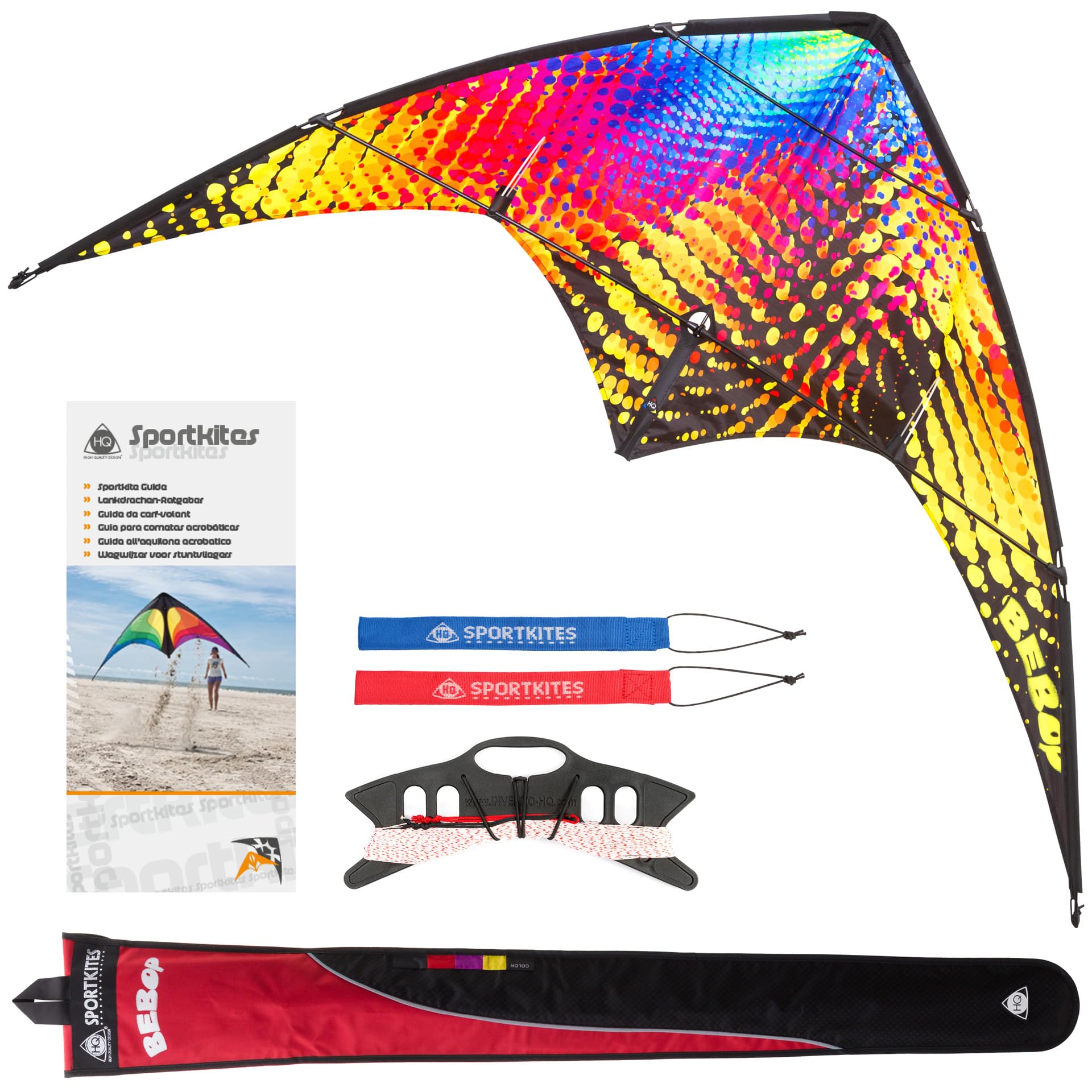 HQ-Invento 112351 Bebop Grafisch Kite, Mulit Color, 145 cm