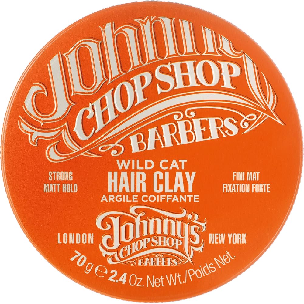 Johnny's Chop Shop Wild Cat Hair Clay Strong Hold Matt Finish 70g